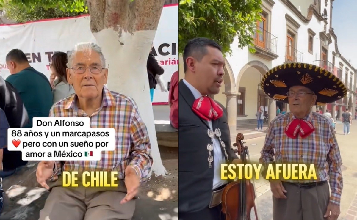 VIDEO: Abuelito chileno cumple su sueño de cantar con mexicanos