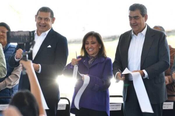 Armenta y Salomón inauguran el Distribuidor Vial Puebla-Tlaxcala