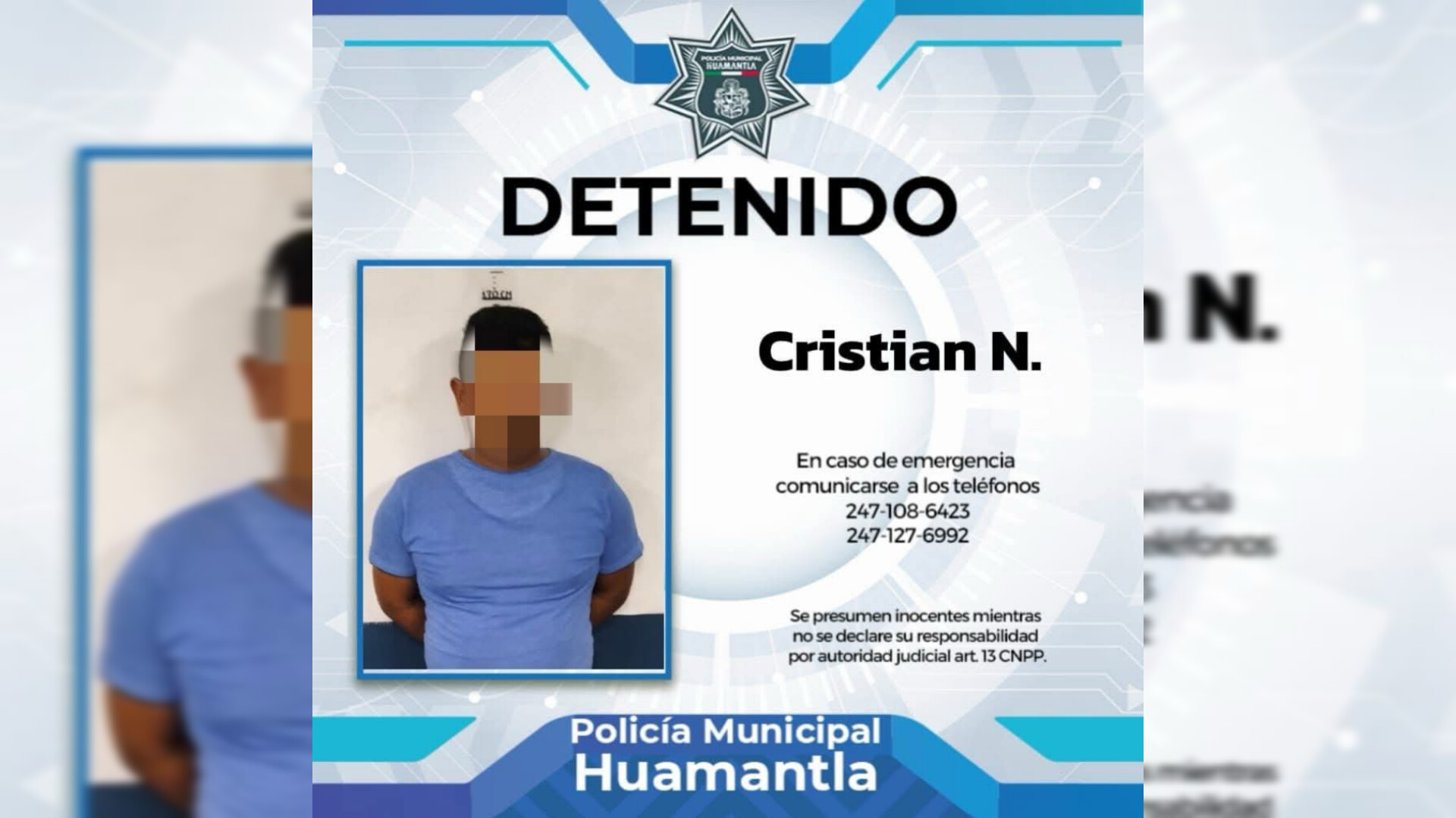 Detienen a sujeto que intentó abusar de una joven en Huamantla