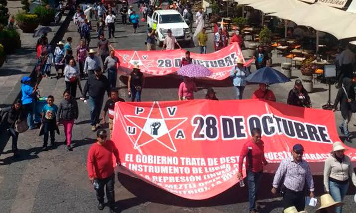 Marcha de la 28 de Octubre paralizará el tráfico en Puebla