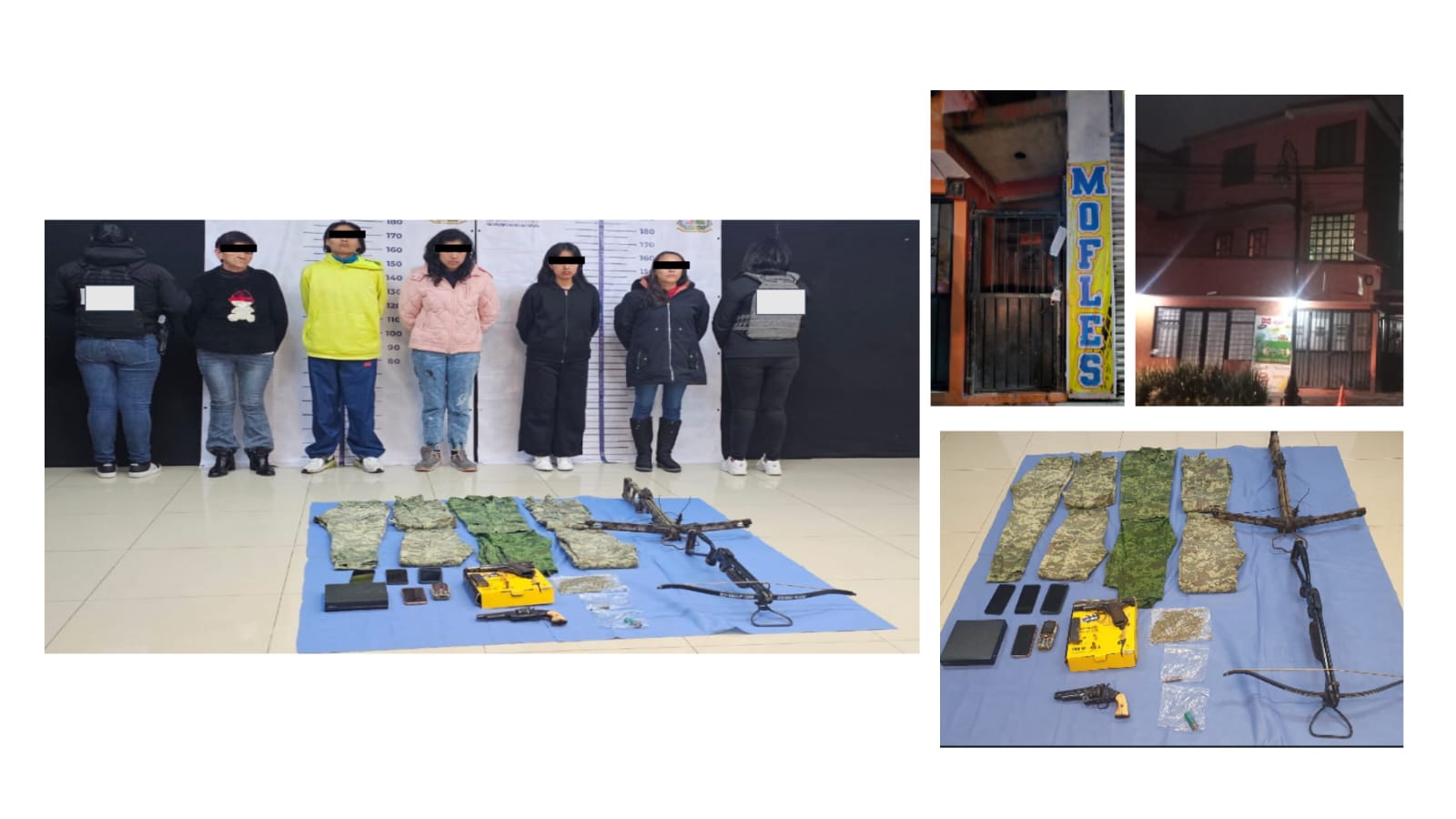 Cateo en Huauchinango deja 5 detenidos con armas y drogas