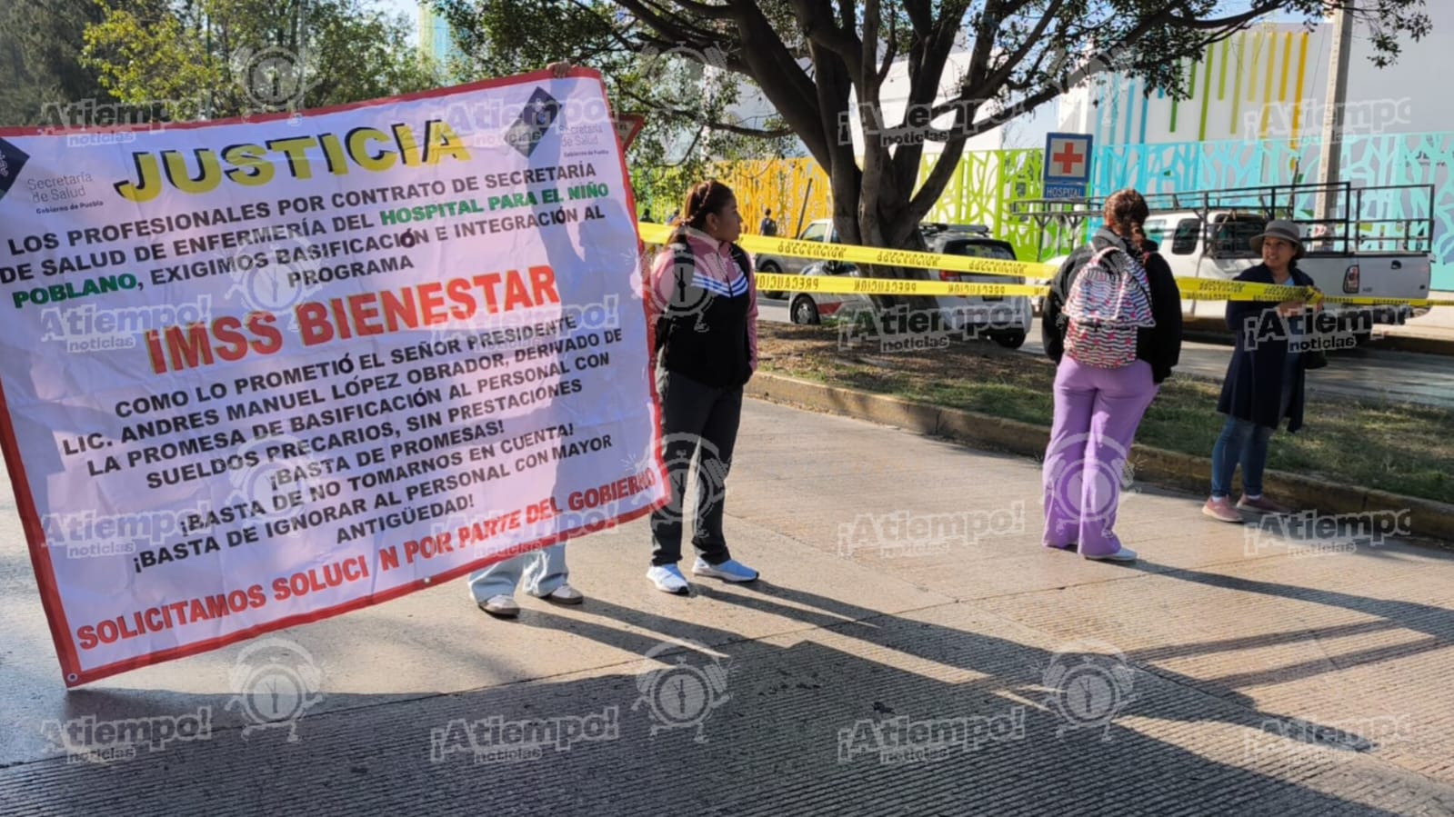 Enfermeros de la HNP exigen salarios dignos