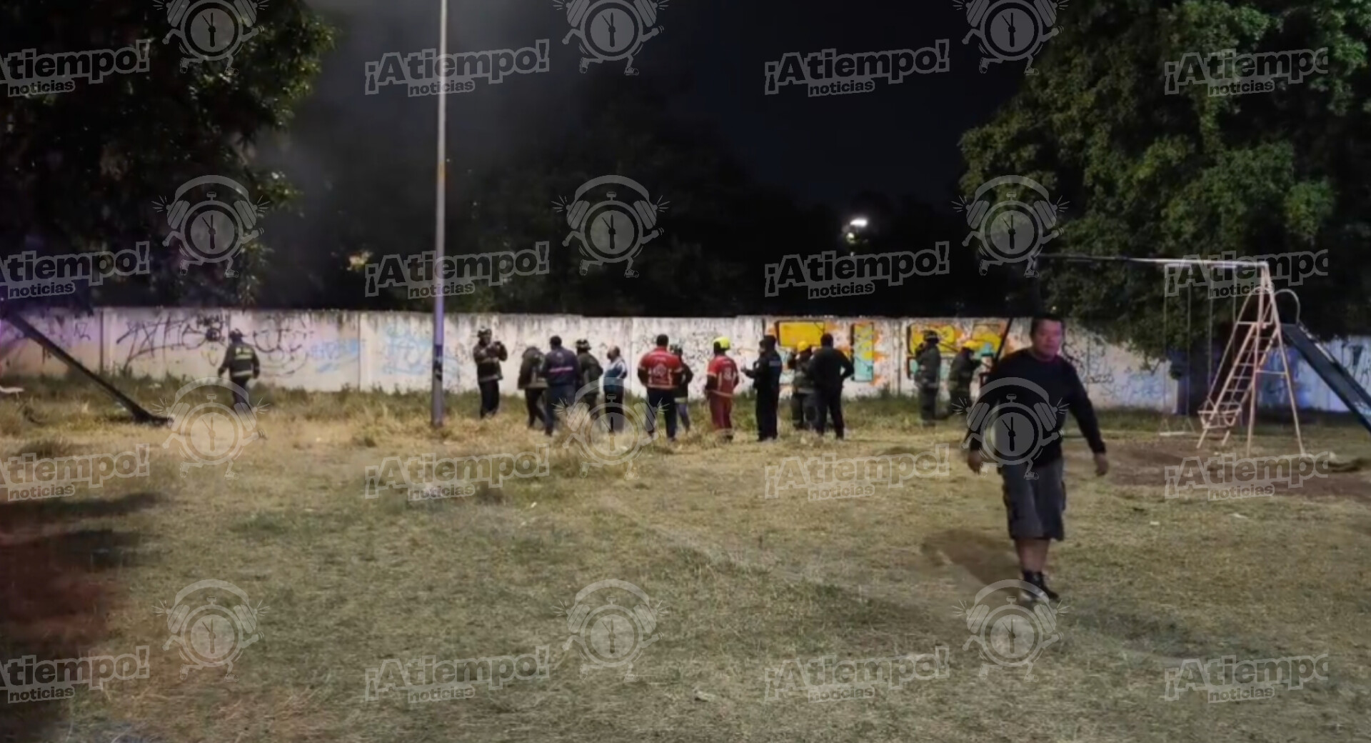 Fuerte olor a gas en el norte de Puebla era por incendio de pastizal