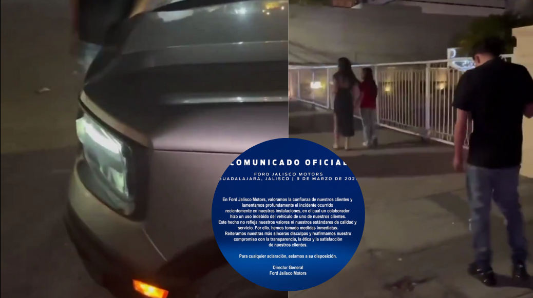 Denuncian uso indebido de camioneta en agencia Ford Jalisco Motors
