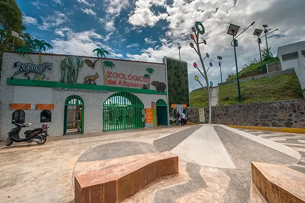 Reubican a comerciantes ambulantes en el Zoológico del Altiplano