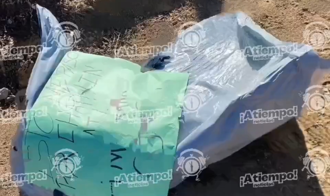 Abandonan bolsa con restos humanos en Tlalancaleca