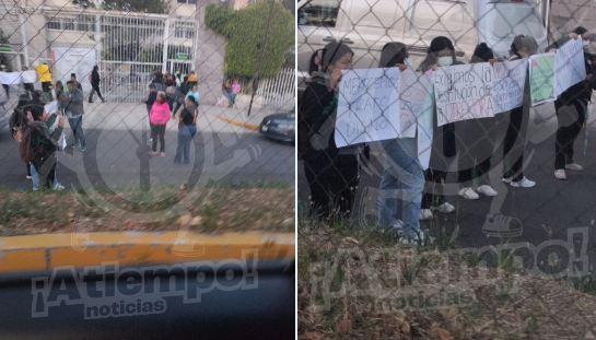Estudiantes del BINE bloquean boulevard Hermanos Serdán en protesta