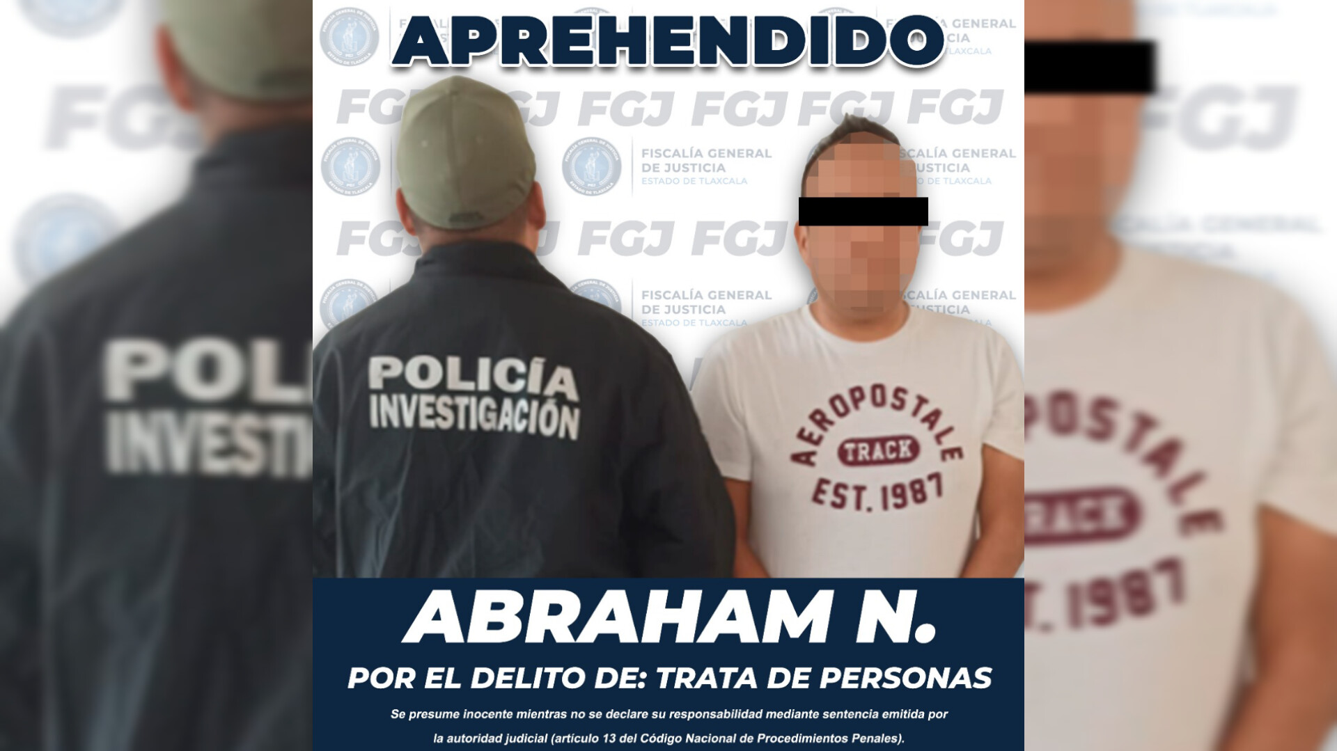 Detienen a presunto tratante de personas en Tlaxcala