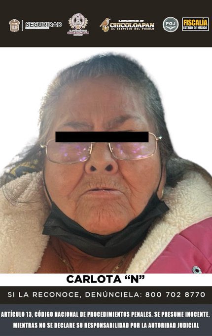 Detienen a Carlota ‘N’, la ‘Abuela Sicaria’