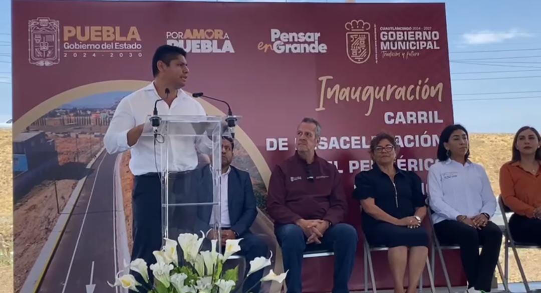 Inaugura Omar Muñoz Carril de Desaceleración en Periférico Ecológico