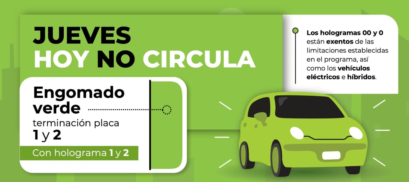 Hoy No Circula jueves 15 de mayo en la ZMVM