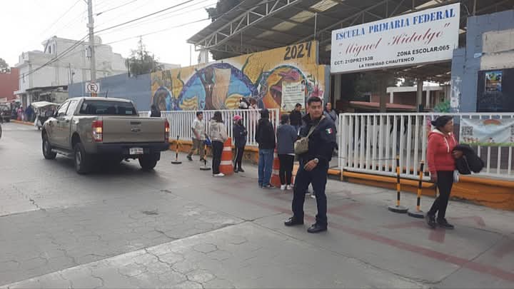 Refuerzan Seguridad Vial en Zonas Escolares de Cuautlancingo