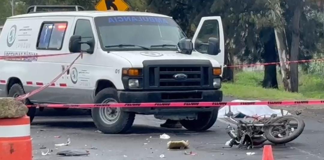 Muere motociclista en choque sobre la federal a Atlixco