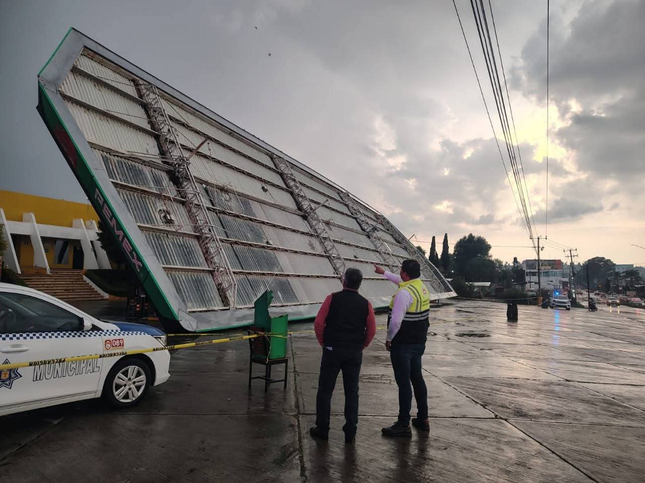 CEPC activa protocolo tras colapso de techumbre en Tepeyanco