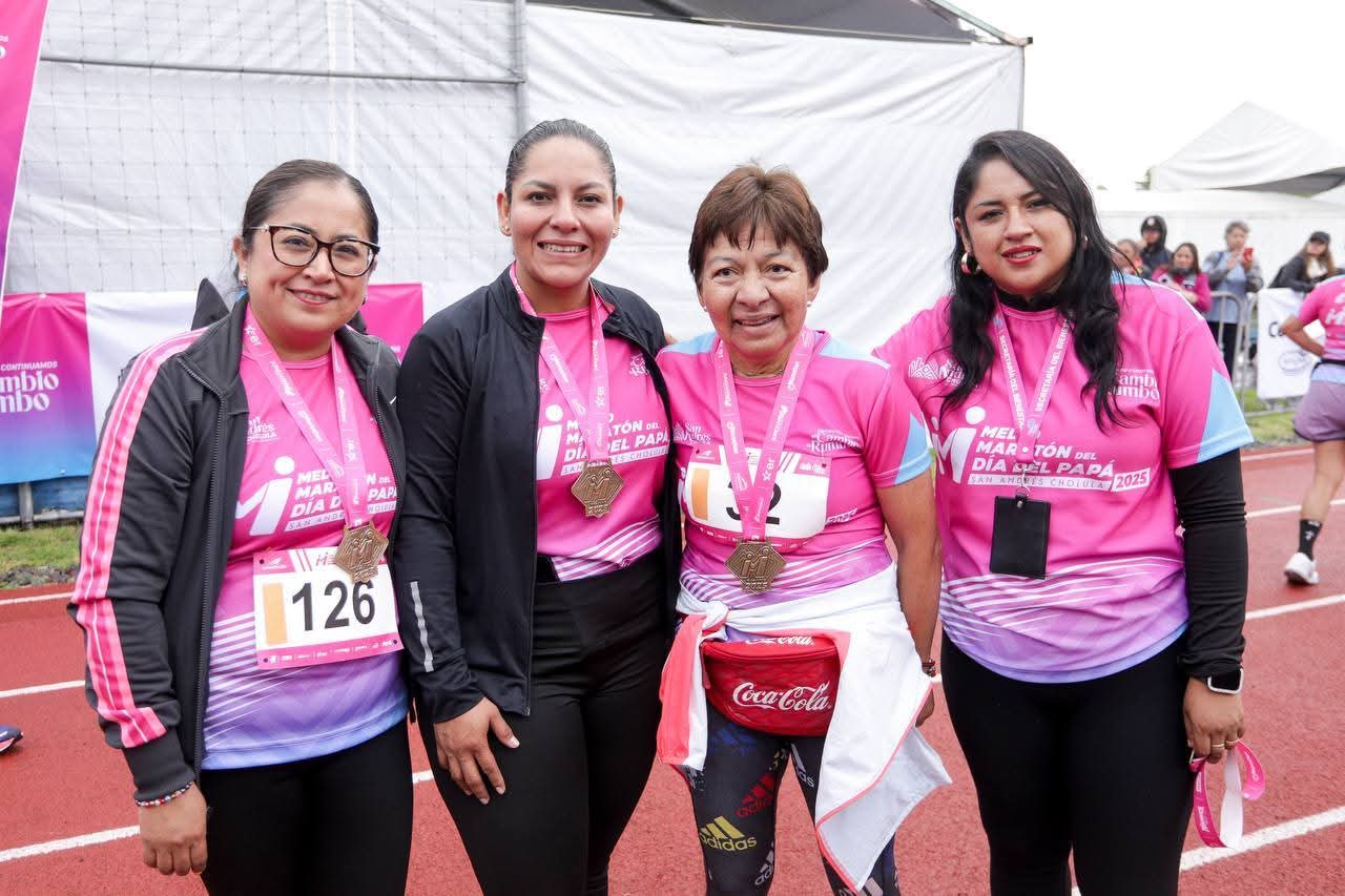 Realizan Medio Maratón del Día del Padre en San Andrés Cholula