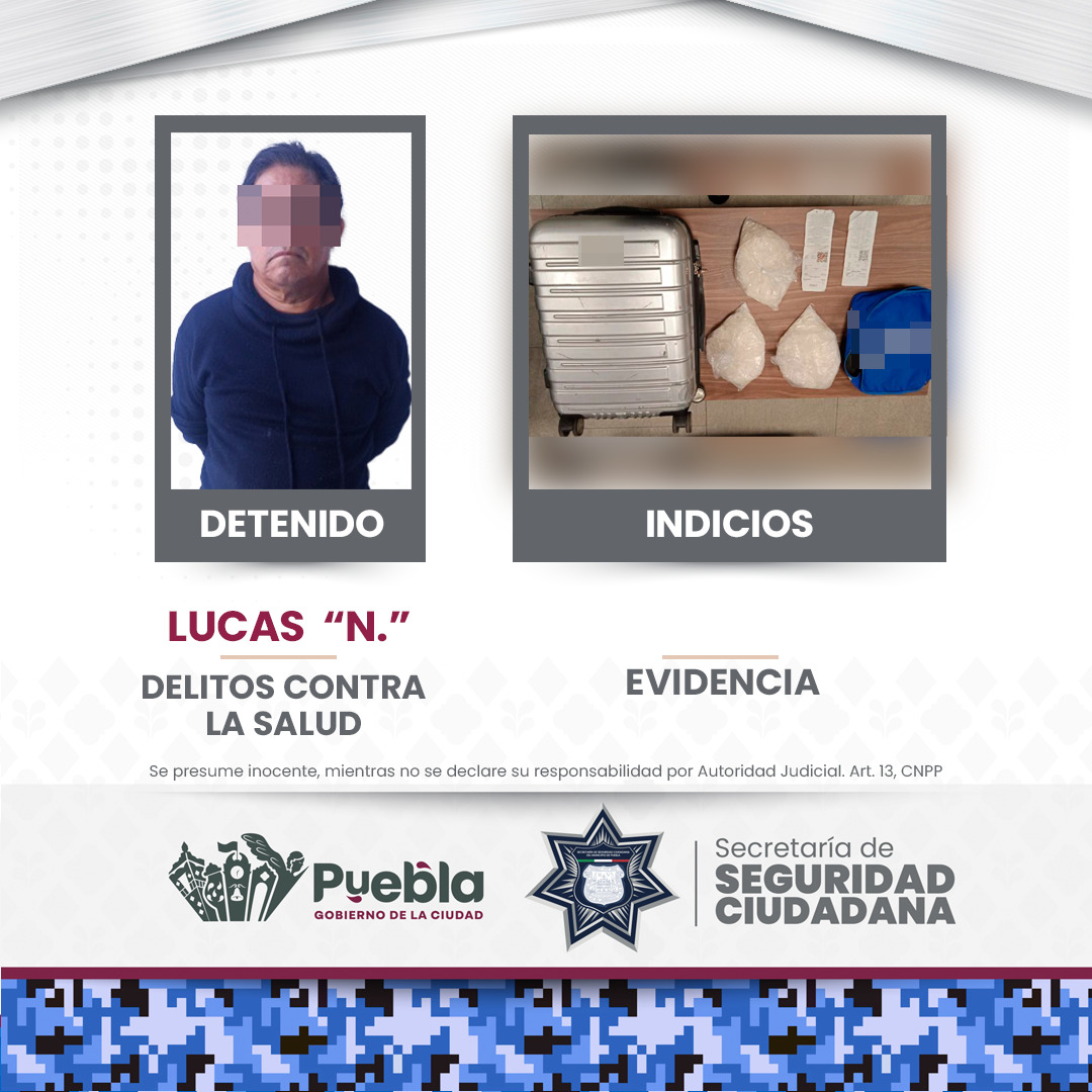 Detienen a hombre con presunto cristal en la CAPU