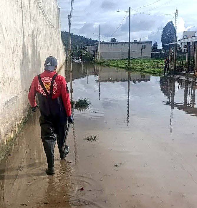 Activan protocolos de emergencia en San Pedro Cholula por inundaciones