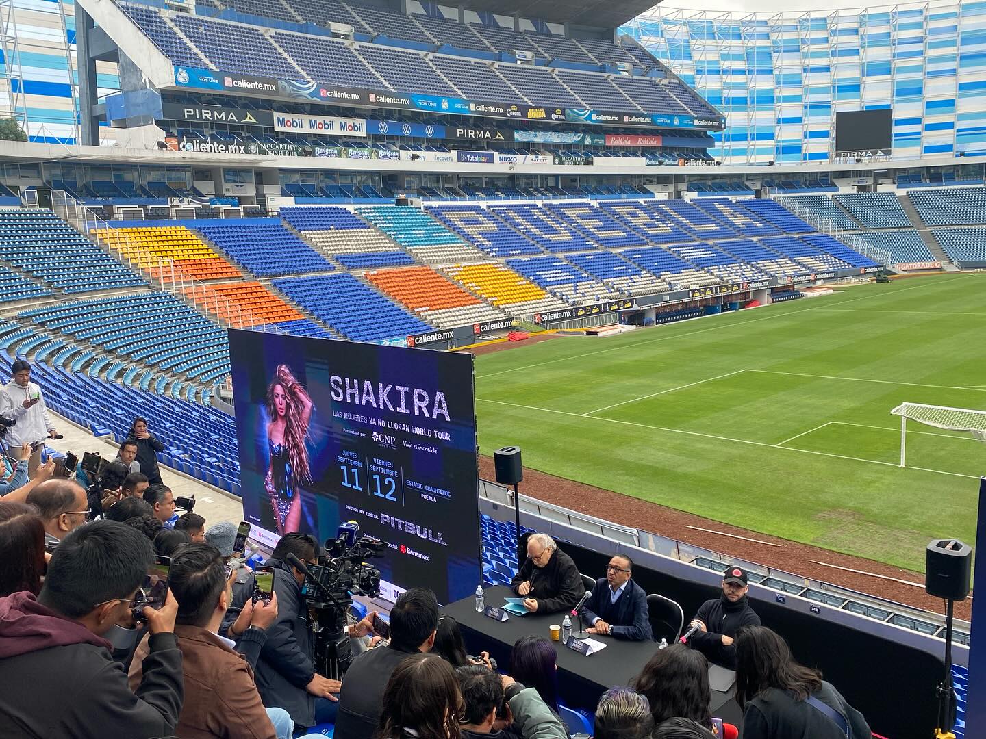 Confirman las presentaciones de Shakira en Puebla.