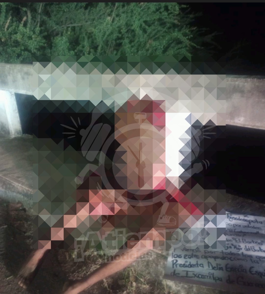 Dejan cadáver desmembrado y mensaje con amenazas contra alcaldesa de Ixcamilpa.