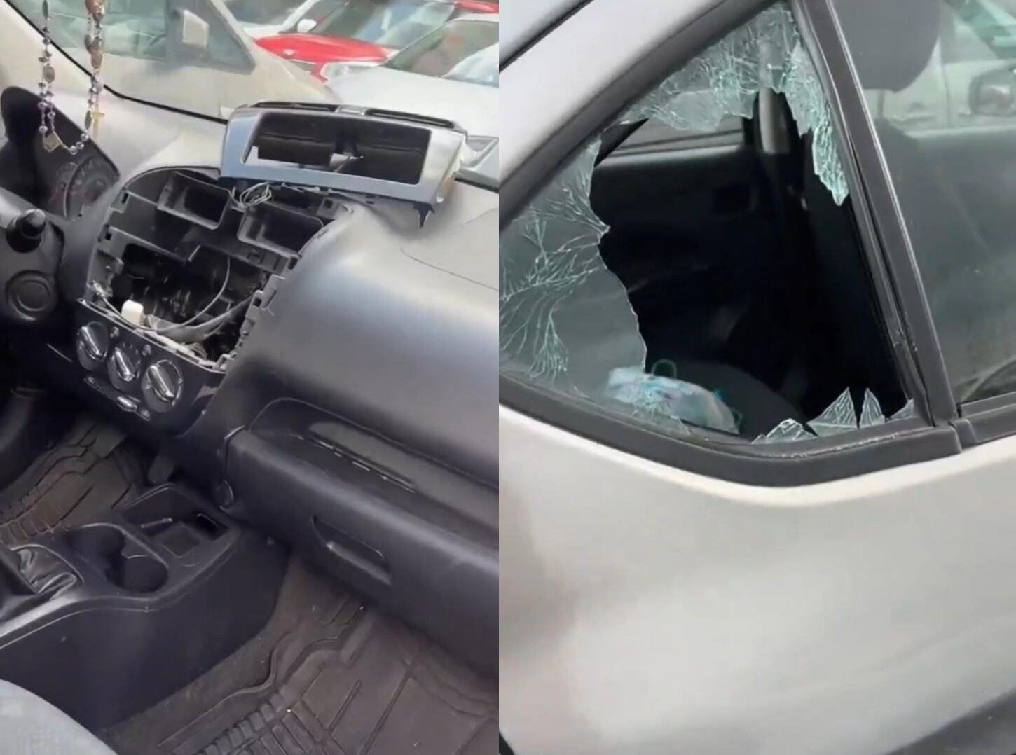 Cristalazo en Parque Puebla; a pocos metros de Liverpool.