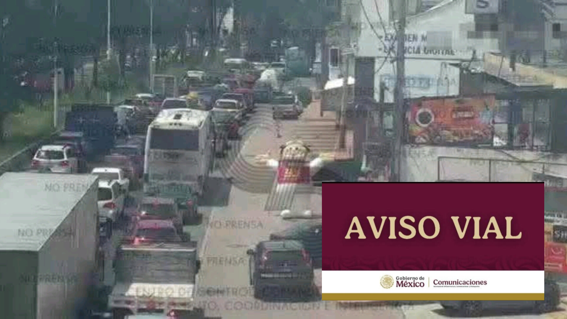 Anuncian cierre vial por obras del Distribuidor Santa Ana