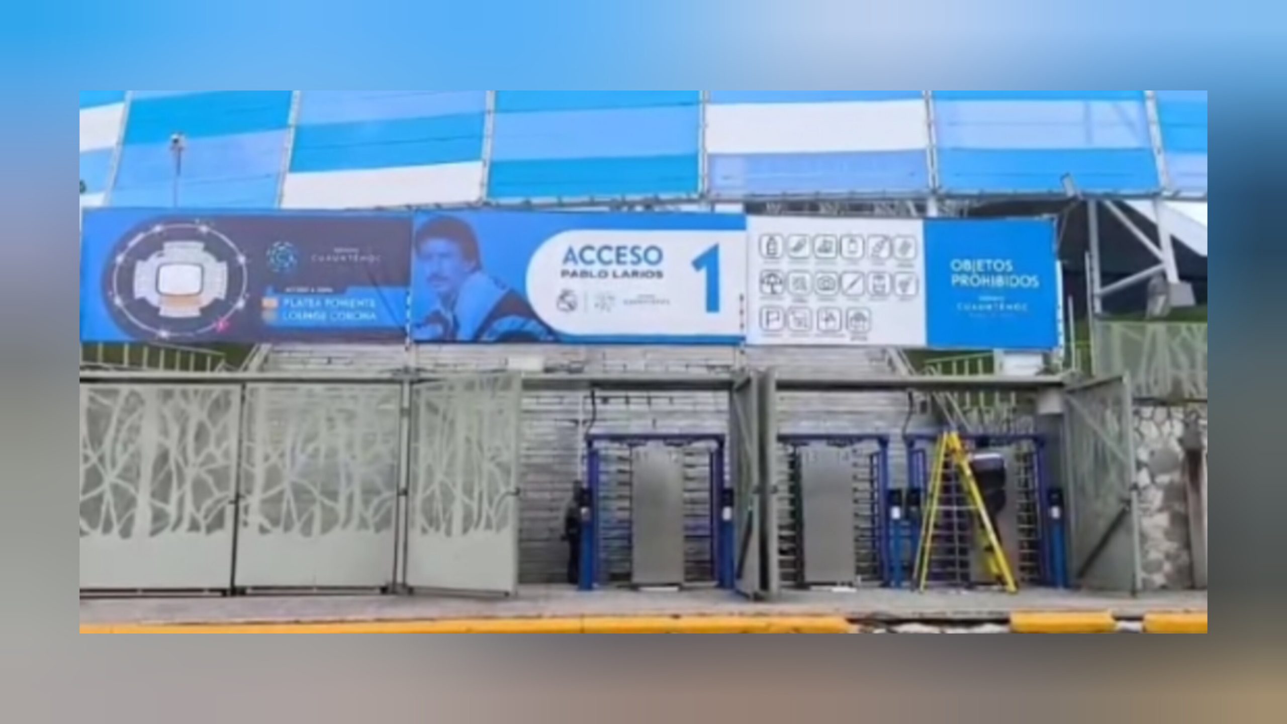 Instalan nuevos accesos en el Estadio Cuauhtémoc