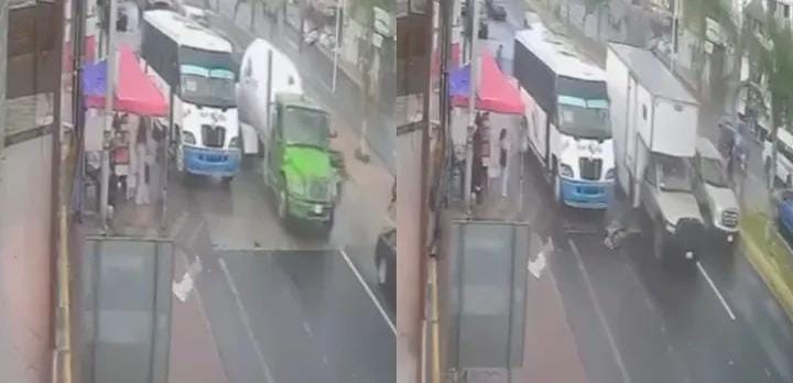 Peatón es atropellado en la Vía Corta