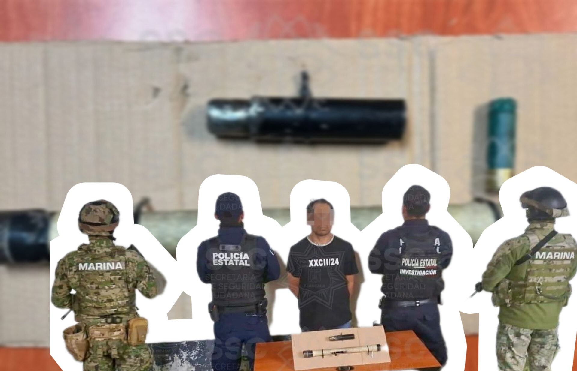 Detienen a hombre con réplica de arma en Muñoz de Domingo Arenas