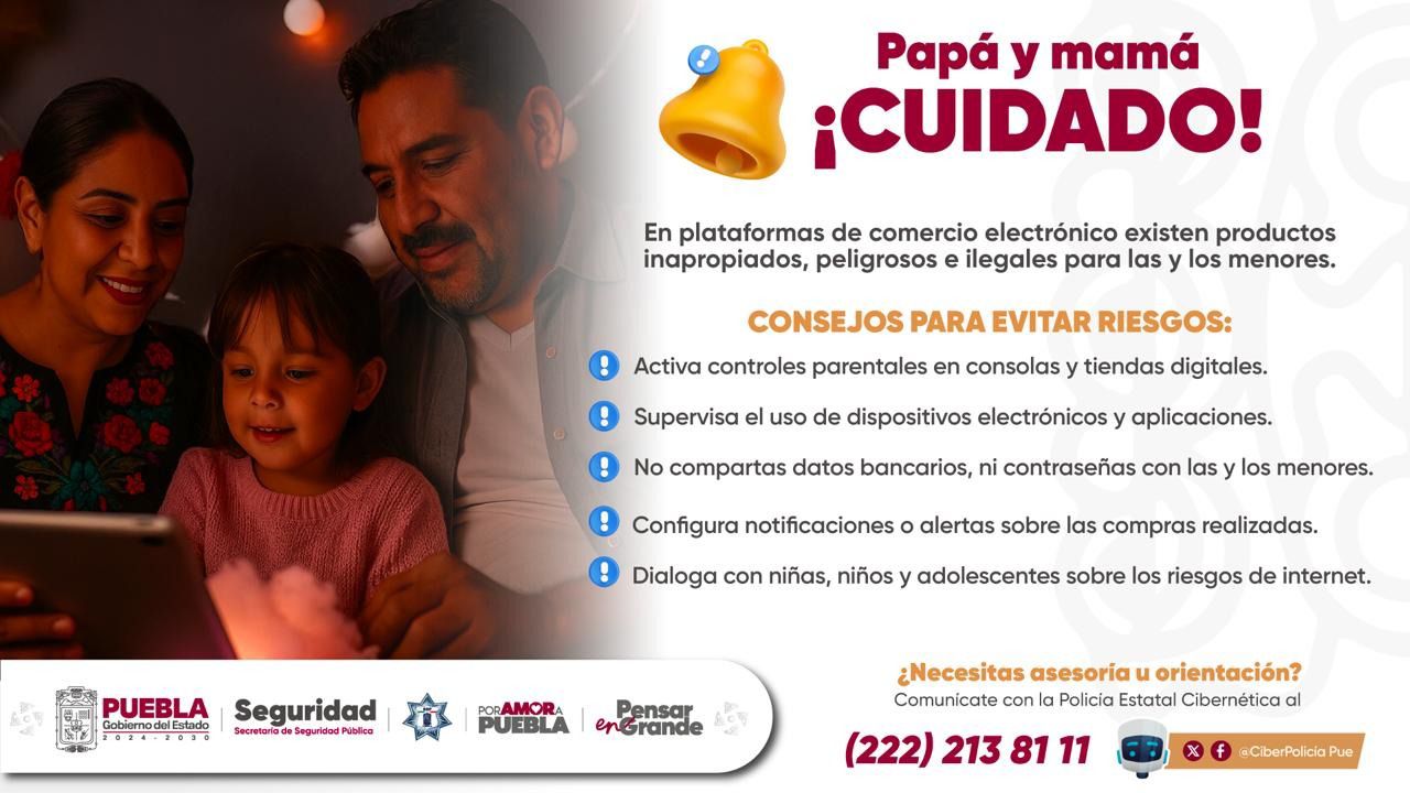 Alertan sobre riesgos para menores en plataformas de comercio electrónico