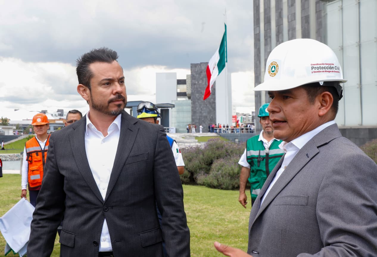 Realiza PC estatal ensayo previo al Simulacro Nacional 2025 en el CIS de Angelópolis