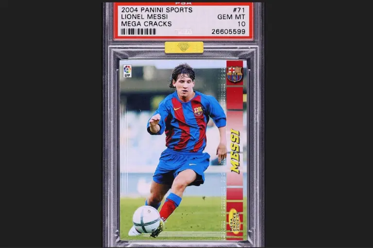 Tarjeta de novato de Messi se vende en cifra récord de 1.5 mdd