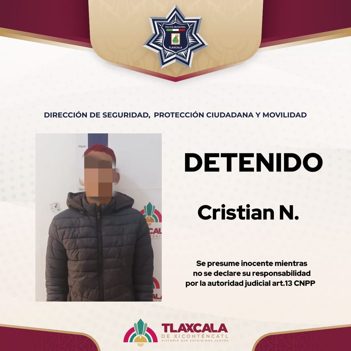 Detienen a joven extranjero en Tlaxcala por situación migratoria irregular