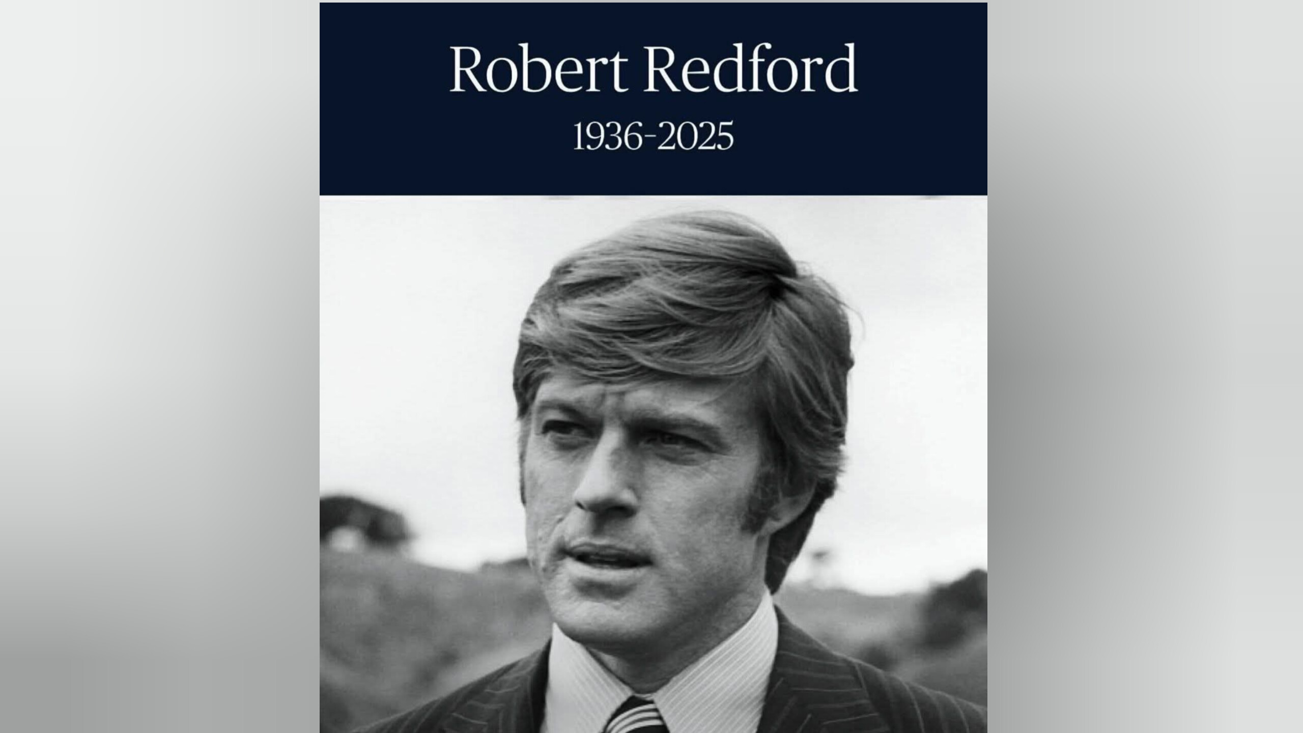 Muere Robert Redford a los 89 años