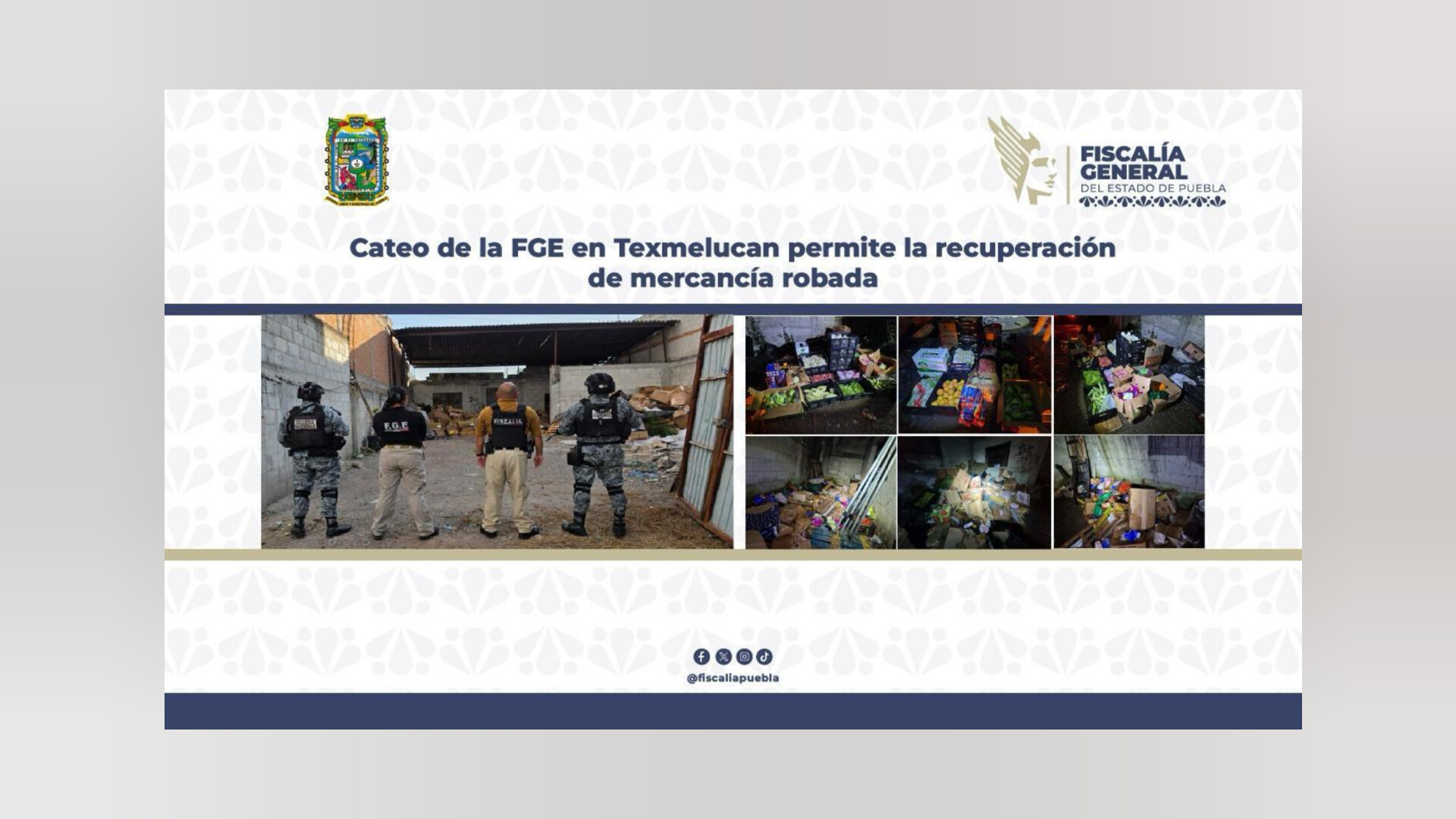 Cateo en Texmelucan permite recuperar mercancía robada