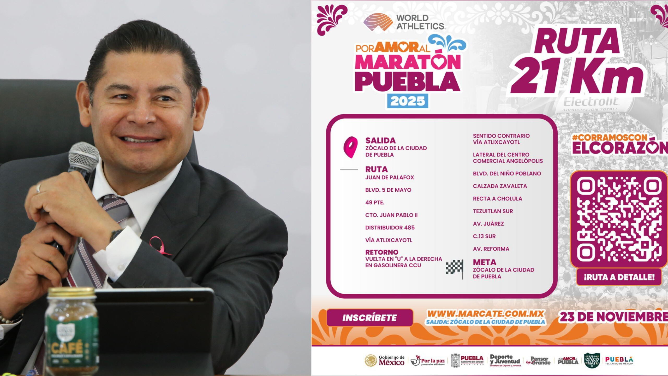 Anuncian Maratón Puebla 2025 con cuatro categorías