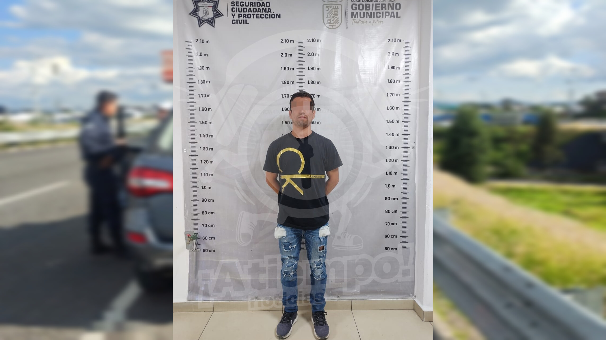 Recuperan vehículo robado y detienen a conductor en Cuautlancingo