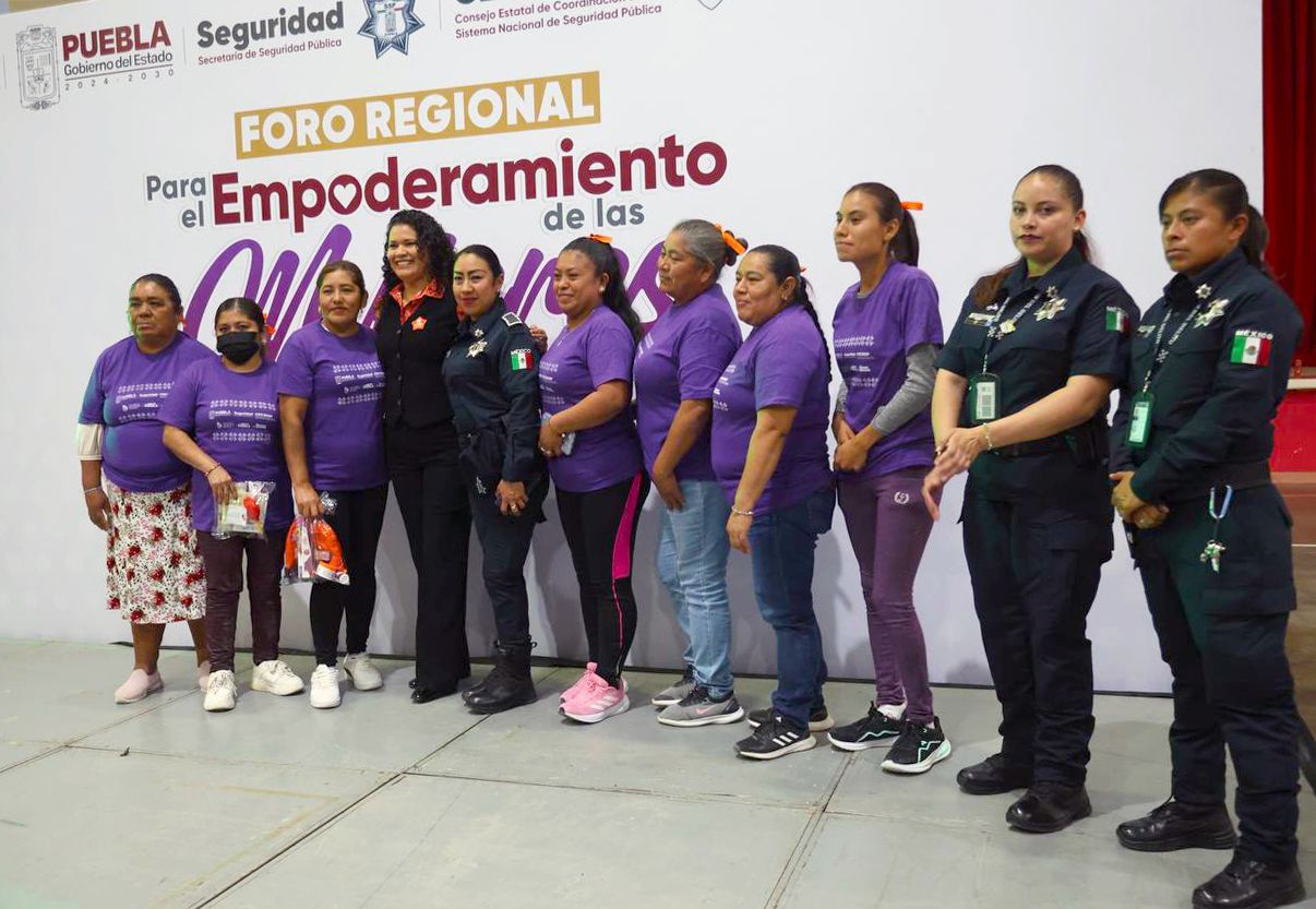 Realizan foro regional sobre seguridad y liderazgo de mujeres en Puebla