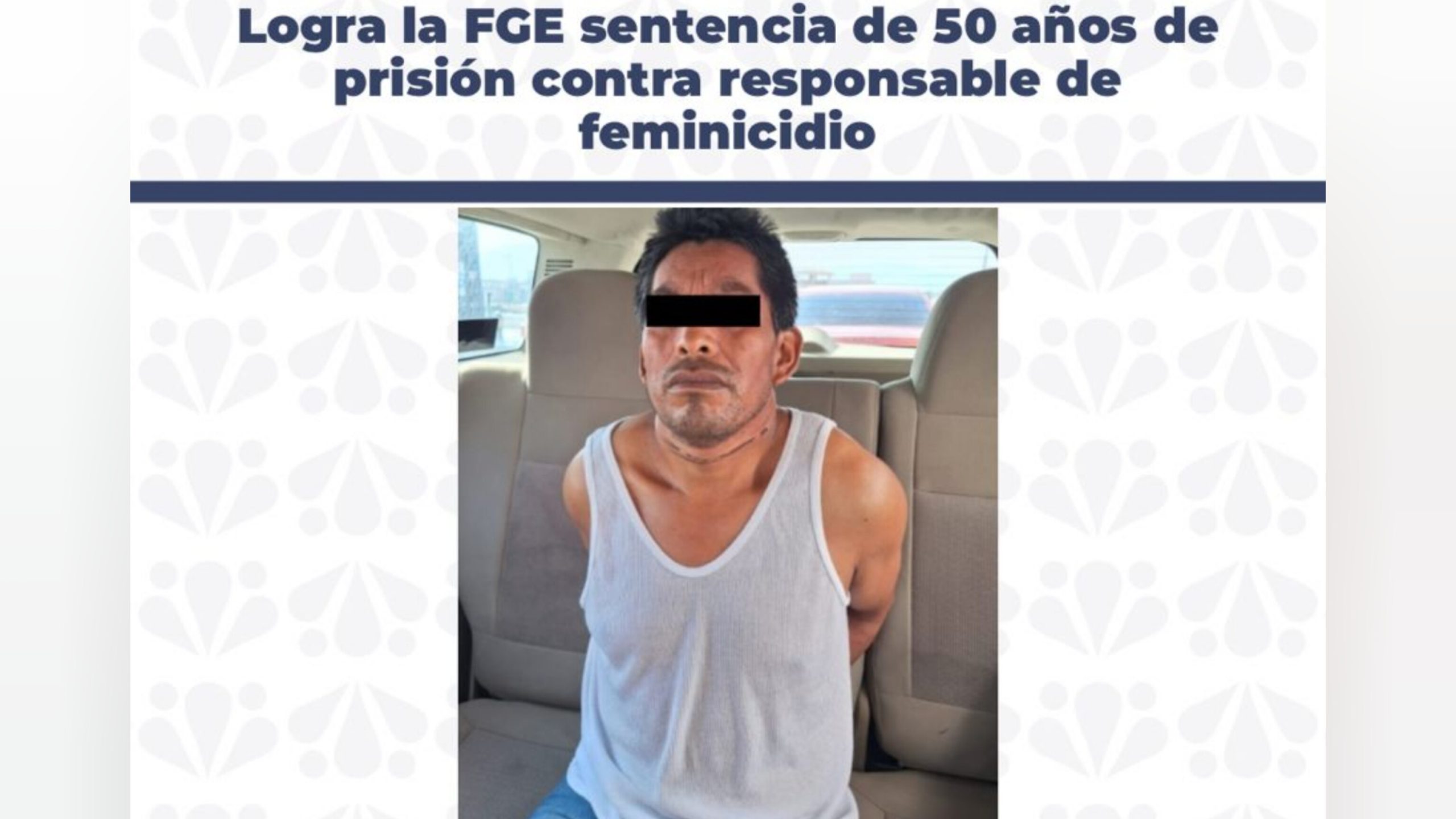 Sentencian a 50 años de prisión por feminicidio en Zacatlán