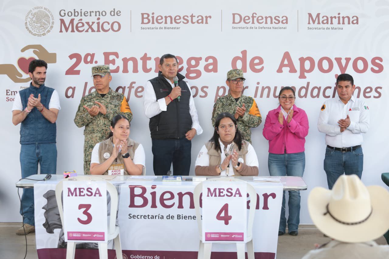 Gobierno federal y Puebla refuerzan apoyo a familias afectadas por lluvias