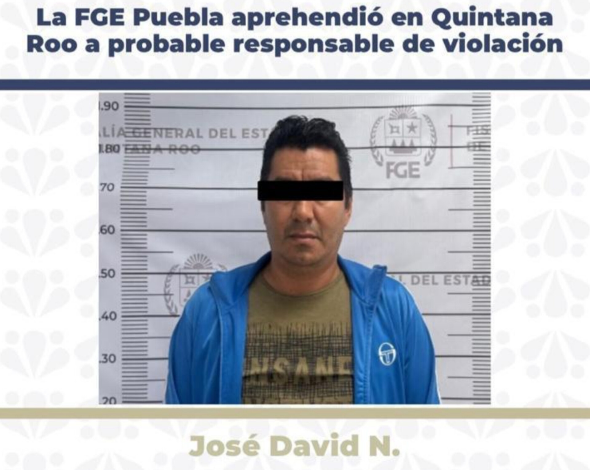 Detienen en Quintana Roo a hombre señalado por violación ocurrida en 2011