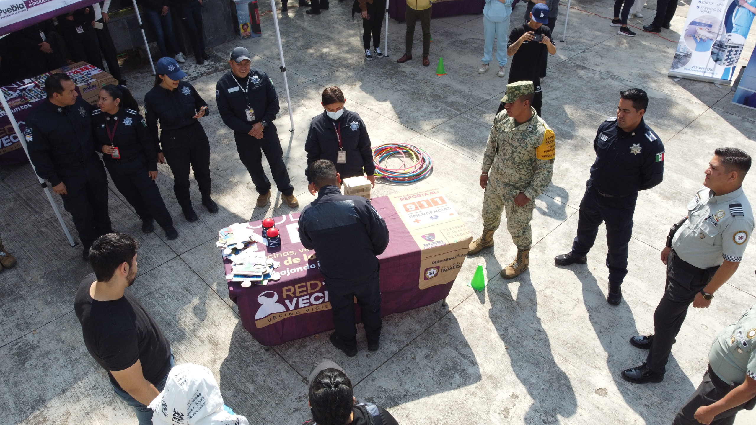 SSC realiza Rally “Vive sin Drogas” en la colonia La Paz