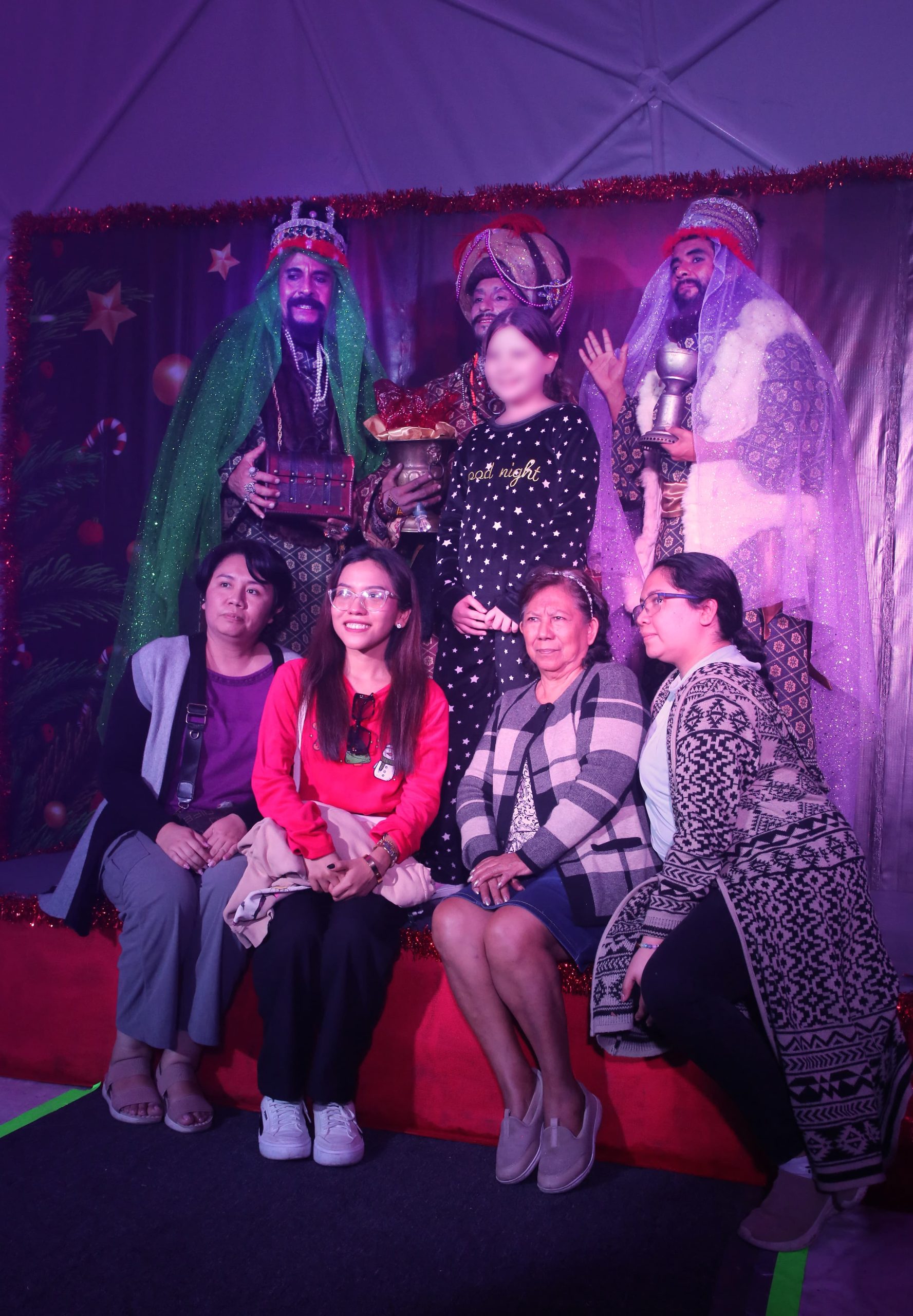 Reyes Magos visitan el Domo Sensorial en el Zócalo de Puebla