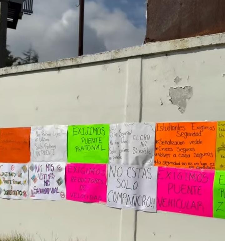 Exigen puente peatonal en CBTa 162 de Madero