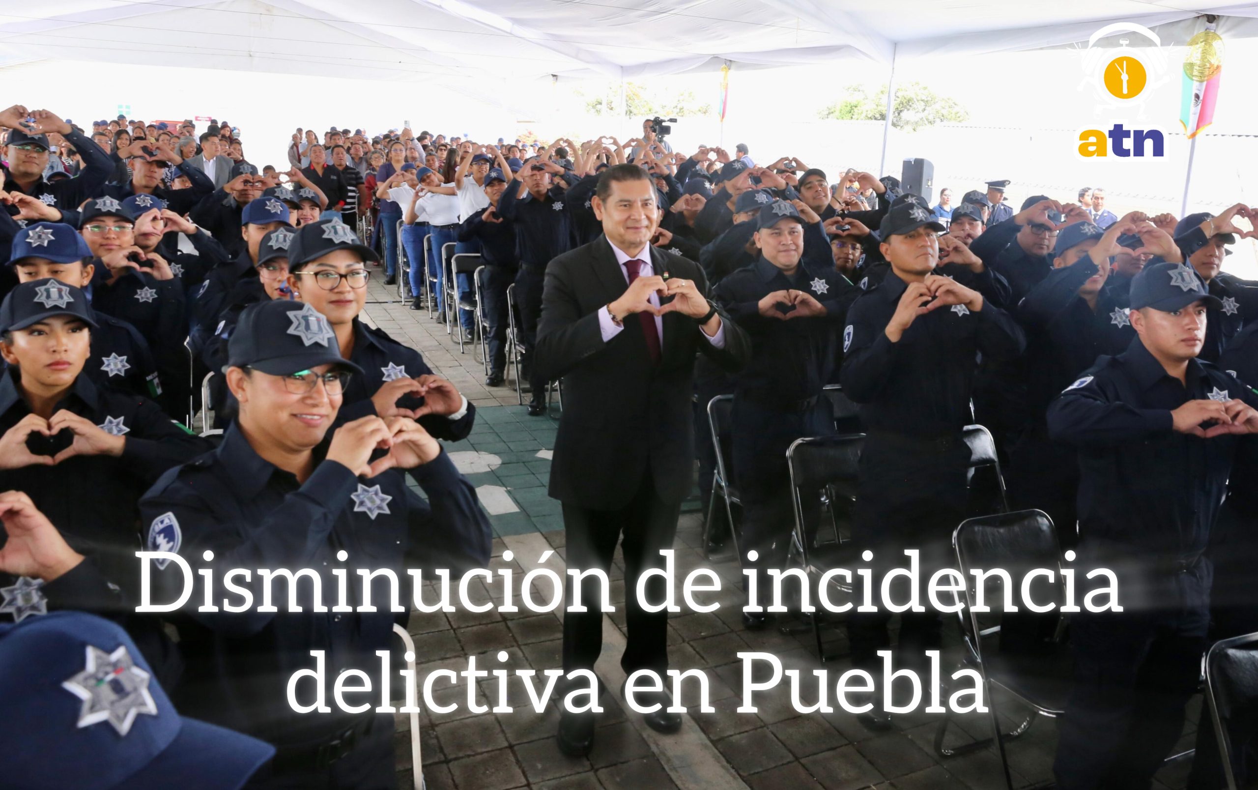 Reportan disminución de delitos en Puebla de enero a noviembre