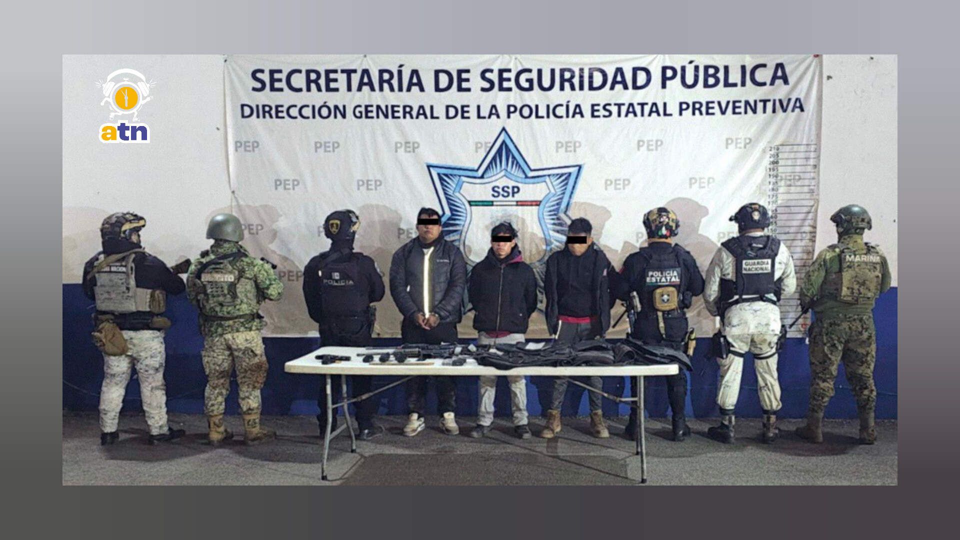 Detienen a tres hombres armados en Esperanza