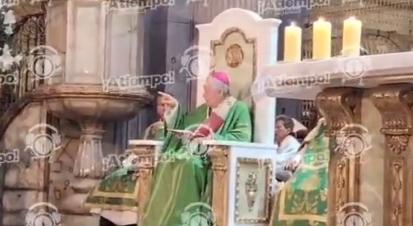 El Arzobispo de Puebla lamenta el ataque a la Catedral y pide su protección