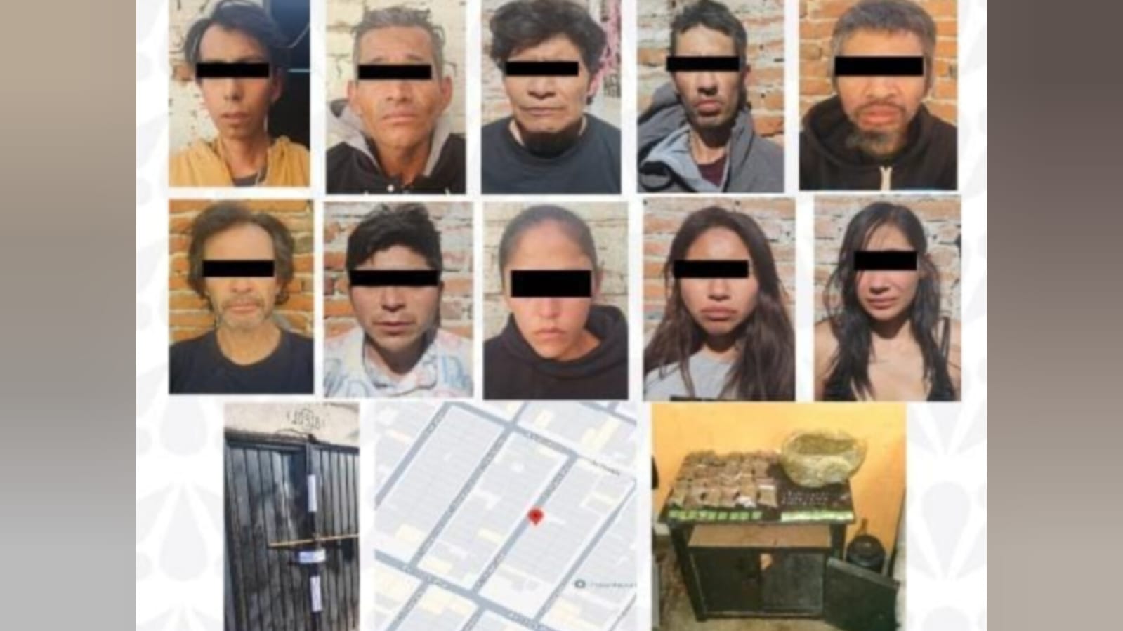 FGE detiene a 10 personas por narcomenudeo y robo en Puebla