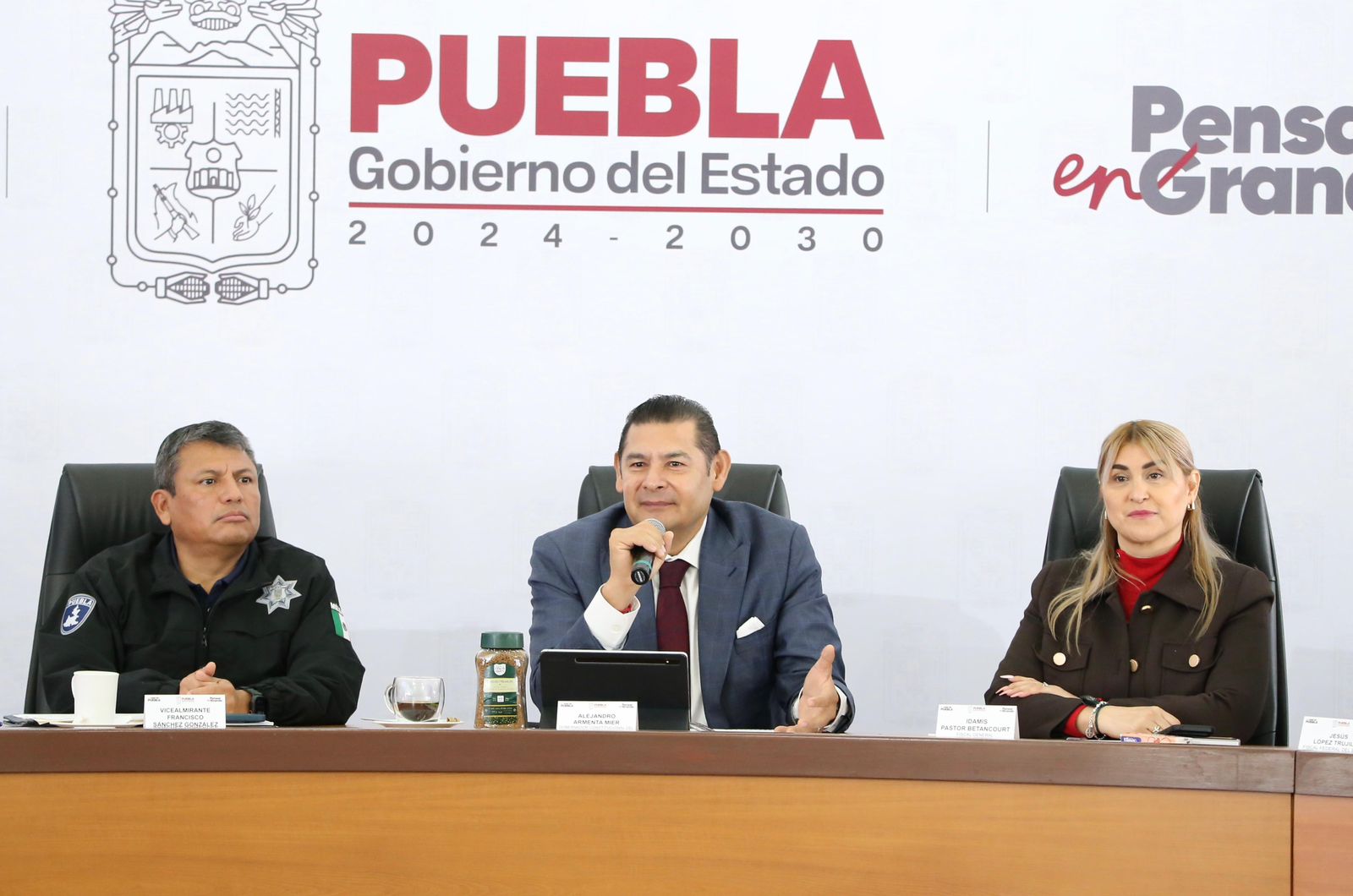 Gobierno de Puebla reporta avances en seguridad al inicio de 2026