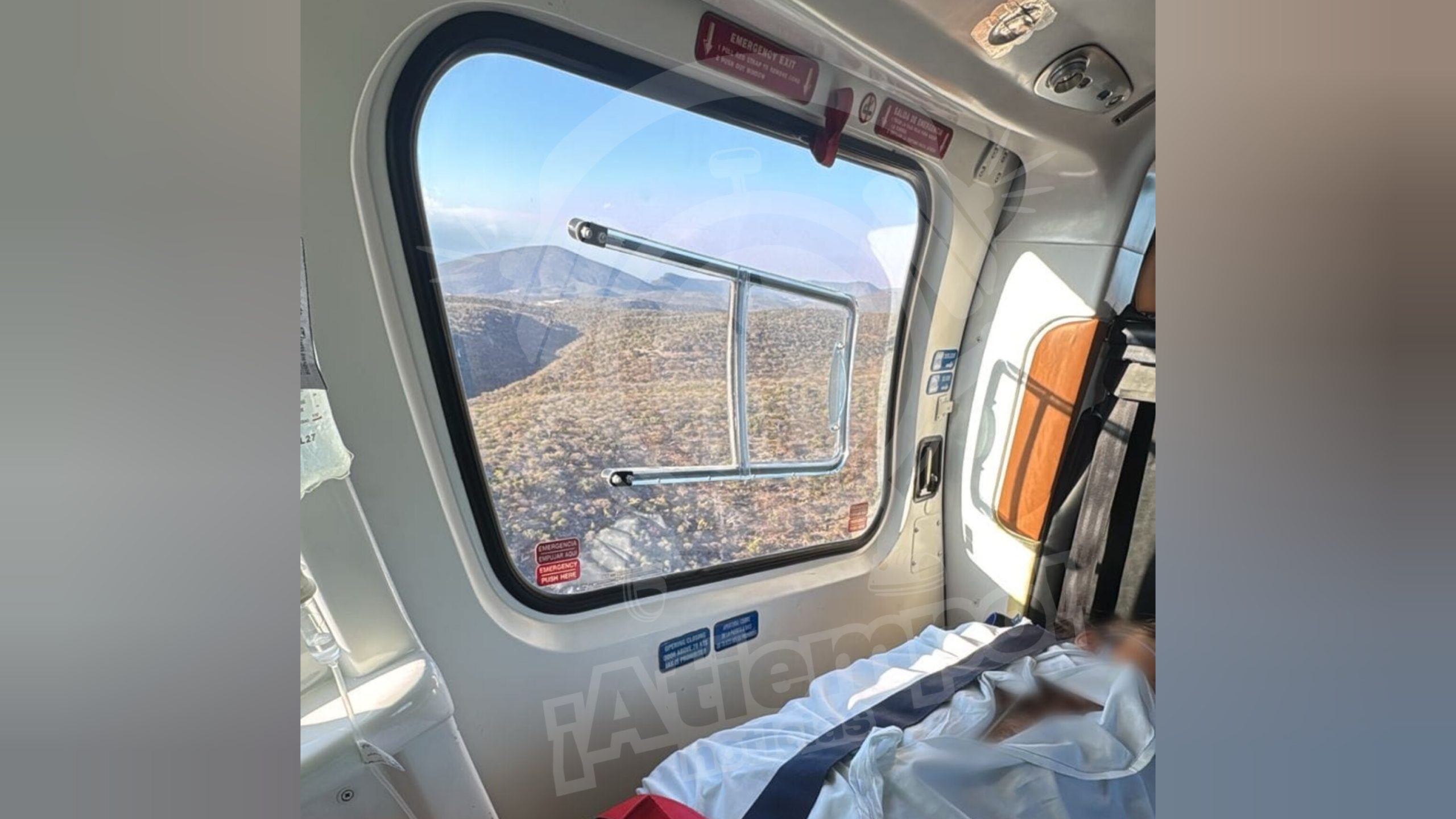 Helicóptero estatal no sólo protege, también salva vidas