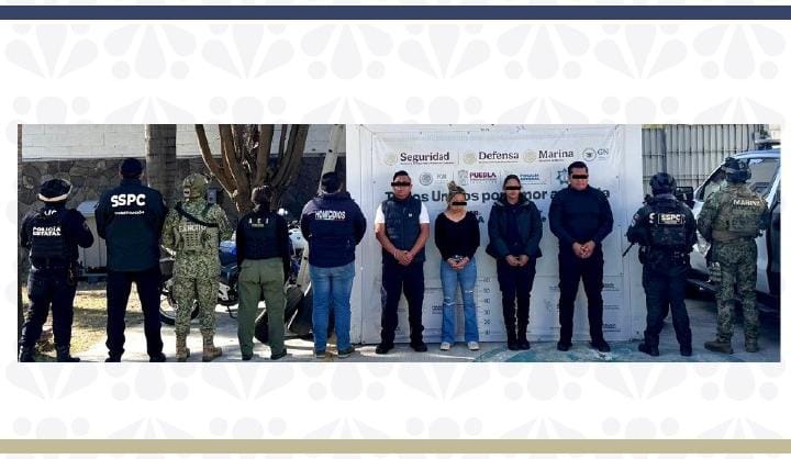 Detienen a cuatro por homicidio de policías en Puebla